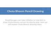 Chota Bheem Pencil Drawing Step by Step