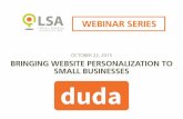 Bringing Web Personalization to Small Business ~ Duda Mobile
