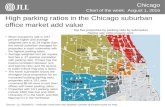 High parking ratios in the Chicago suburban office market add value