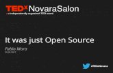 It was just Open Source - TEDx Novara