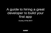 A guide to hiring a great developer to build your first app (redacted version)