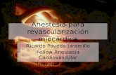 Anesthesia for myocardial revascularization