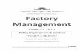 Factory Management-2  Policy Deployment & Control