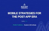 Mobile strategies for the post-app era. By Andrei Costescu, #RockitWAW