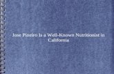 Jose pineiro is a well known nutritionist in california