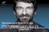 Electricians. Manpower Permanent Placements Solutions.