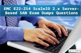 EMC E22-214 ScaleIO 2.x Server-Based SAN Exam Dumps Questions