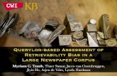 Querylog-based Assessment of Retrievability Bias in a  Large Newspaper Corpus