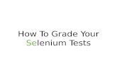 Grading the Quality of Selenium Tests