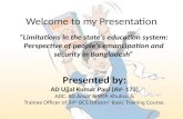 Limitations in education system in bangladesh