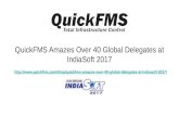 QuickFMS Amazes Over 40 Global Delegates at IndiaSoft 2017
