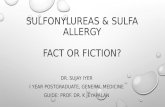 Sulfonylureas & Sulfa allergy