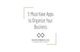 5 Must Have Apps to Organize Your Business