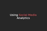 Using Social Media Analytics - Social Media Week Dubai March 2017