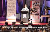 College Awards Assembly at Costa Hall 2017