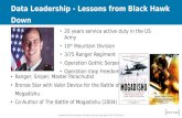 Data Leadership Lessons from Black Hawk Down