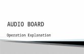 Comm 2303.001 audio board explanation