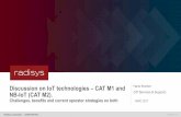 Discussion on IoT technologies – CAT M1 and NB-IoT (CAT M2)