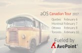 aOS Canadian Tour Share point migration tips