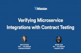 Verifying microservice integrations with contract testing