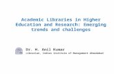 Academic libraries in higher education and research