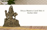 Divya mantra lord shiv 4 inches idol