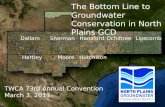 The Bottom Line to Groundwater Conservation in North Plains GCD, Steve Walthour