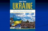 “Ukraine: What Went Wrong and How to Fix It” Anders Aslund