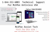 McAfee Antivirus Helpline Number 1*844*353*6003