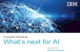 Forward thinking: What's next for AI