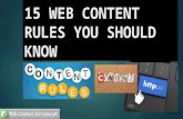 15 Web Content Rules You Should Know