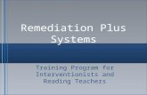Remediation plus training final (1)