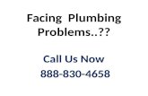 Facing Plumbing Problems  | 888-830-4658