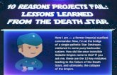 10 Reasons Projects Fail: Lessons Learned FromThe Death Star