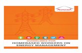 GUIDELINES FOR HOMEBASED WORKERS ON ENERGY MANAGEMENT