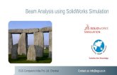 Beam Analysis using SolidWorks Simulation