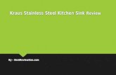Kraus stainless steel kitchen sink