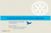 Rotary Peace Centers: Turning Applicants into Fellows