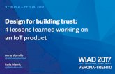 Design for building trust: 4 lessons learned working on an IoT product