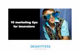 10 marketing tips for innovators