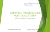 Web based power quality monitoring system