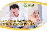 How To Maintain Erection For Long And Get Rid Of Impotence Effectively?