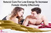 Natural Cure For Low Energy To Increase Female Vitality Effectively