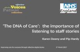 EdgeTalks, March 3 2017, The DNA of Care: the importance of listening to staff stories