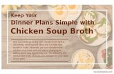 Types of simple chicken soup to consider making.