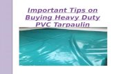 Important Tips on Buying Heavy Duty Tarpaulins