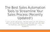 The Best Sales Automation Tools to Streamline Your Sales Process