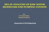 Delay analysis of raw water reservoir and pumping Station