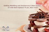 Getting wedding and anniversary cakes online