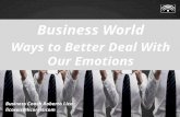Ways to Better Deal With Our Emotions